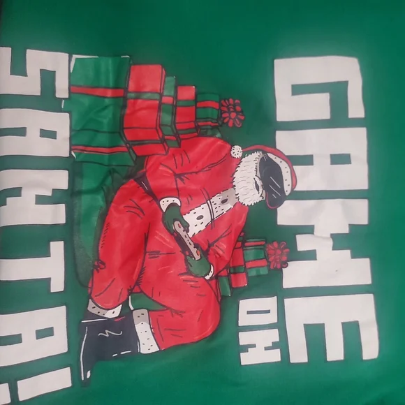 Carter's Green Santa Pajama Set - Picture 2 of 4